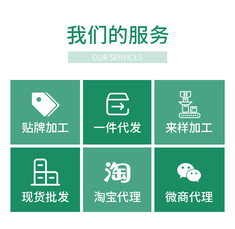 公司產品支持貼牌代工,一件代發等服務。 公司產品支持貼牌代工,一件代發等服務。