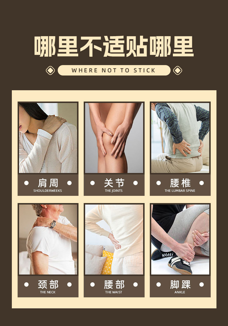 強(qiáng)筋健骨貼適用部位 強(qiáng)筋健骨貼適用部位